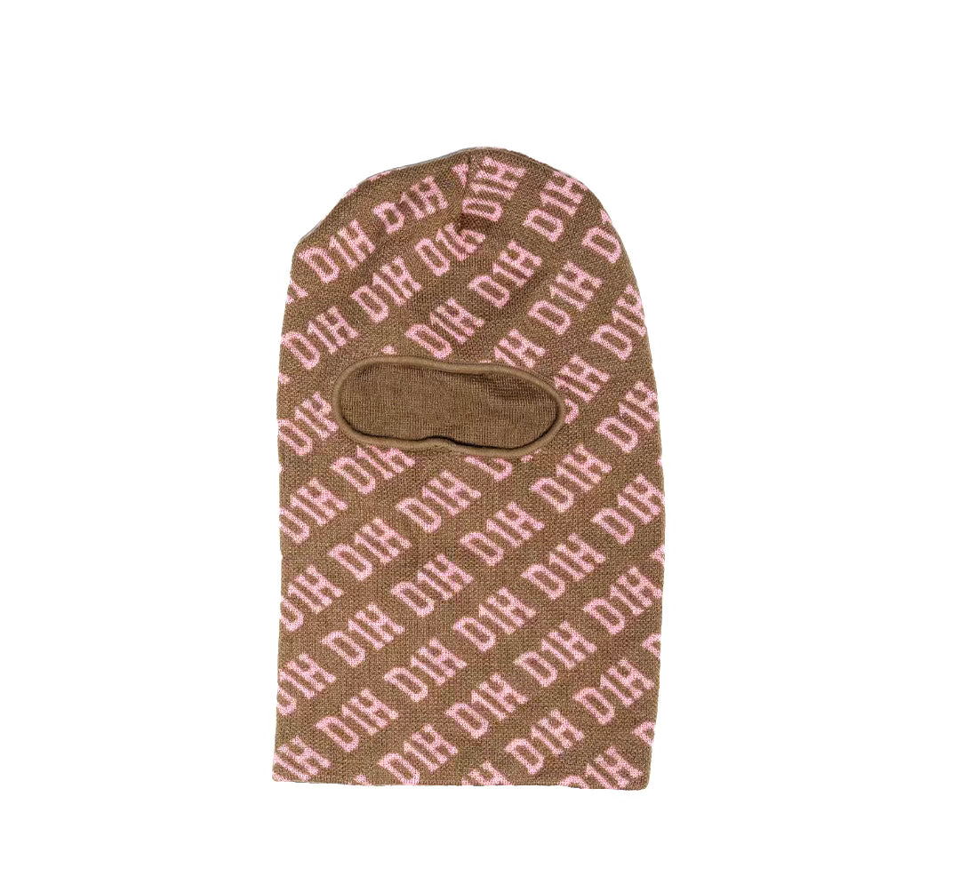 D1H Ski Mask ( BROWN & PINK )