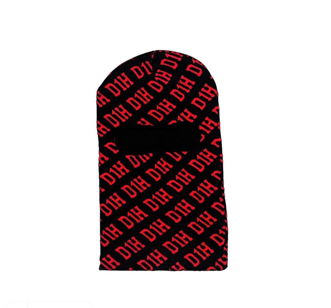D1H Ski Mask ( BLACK & RED )