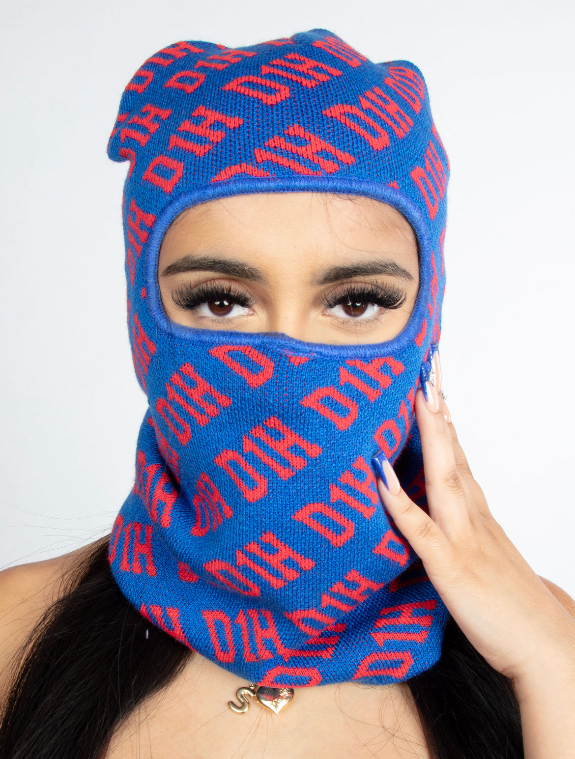 D1H Ski Mask ( RED & BLUE  )