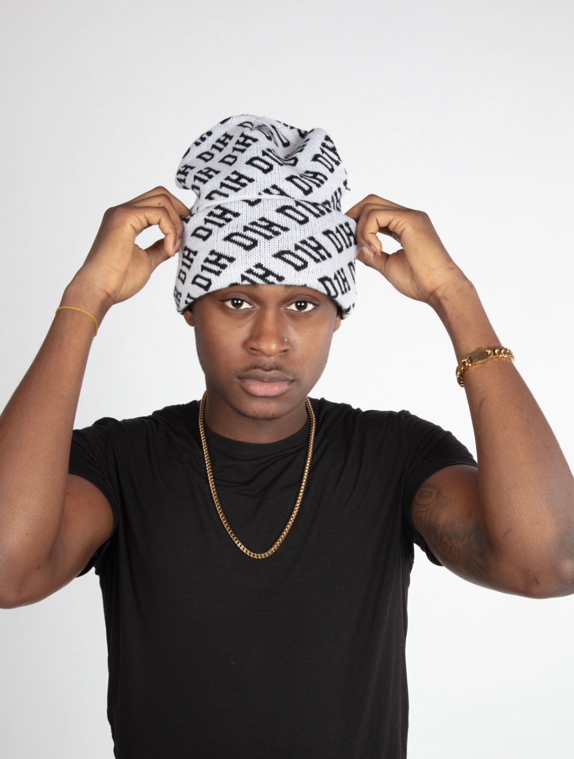D1H Ski Mask ( WHITE & BLACK )