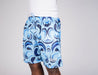 D1h shorts abstract mesh blue 