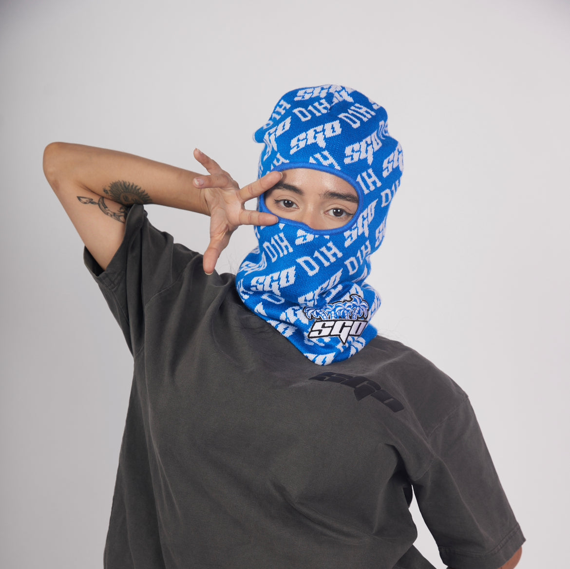 D1H X SGO COLLAB SKI MASK blue