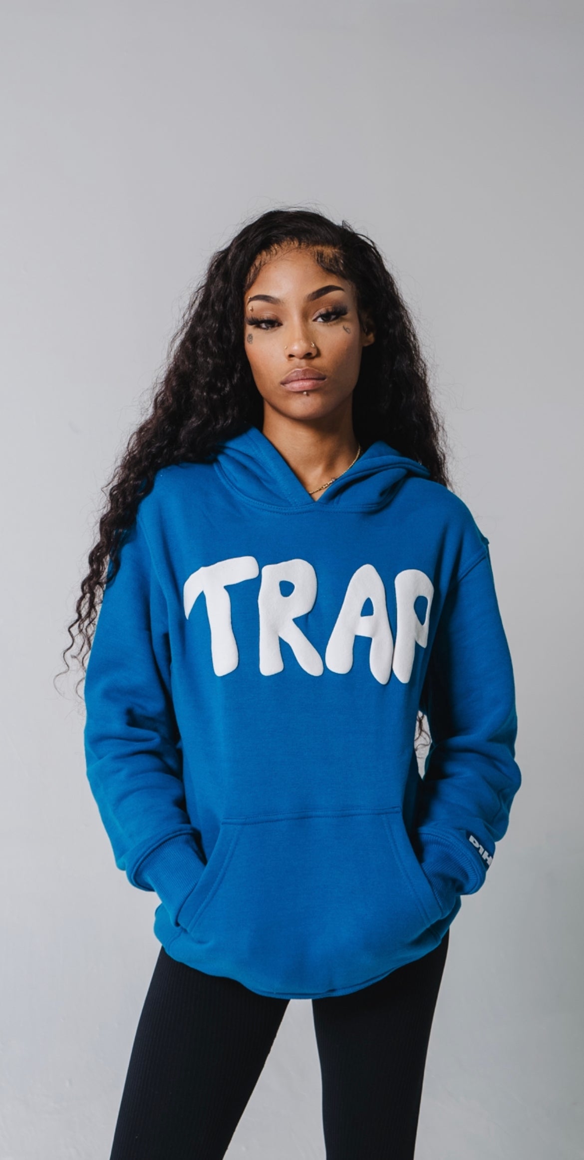 TRAP Hoodie ( Blue / White )