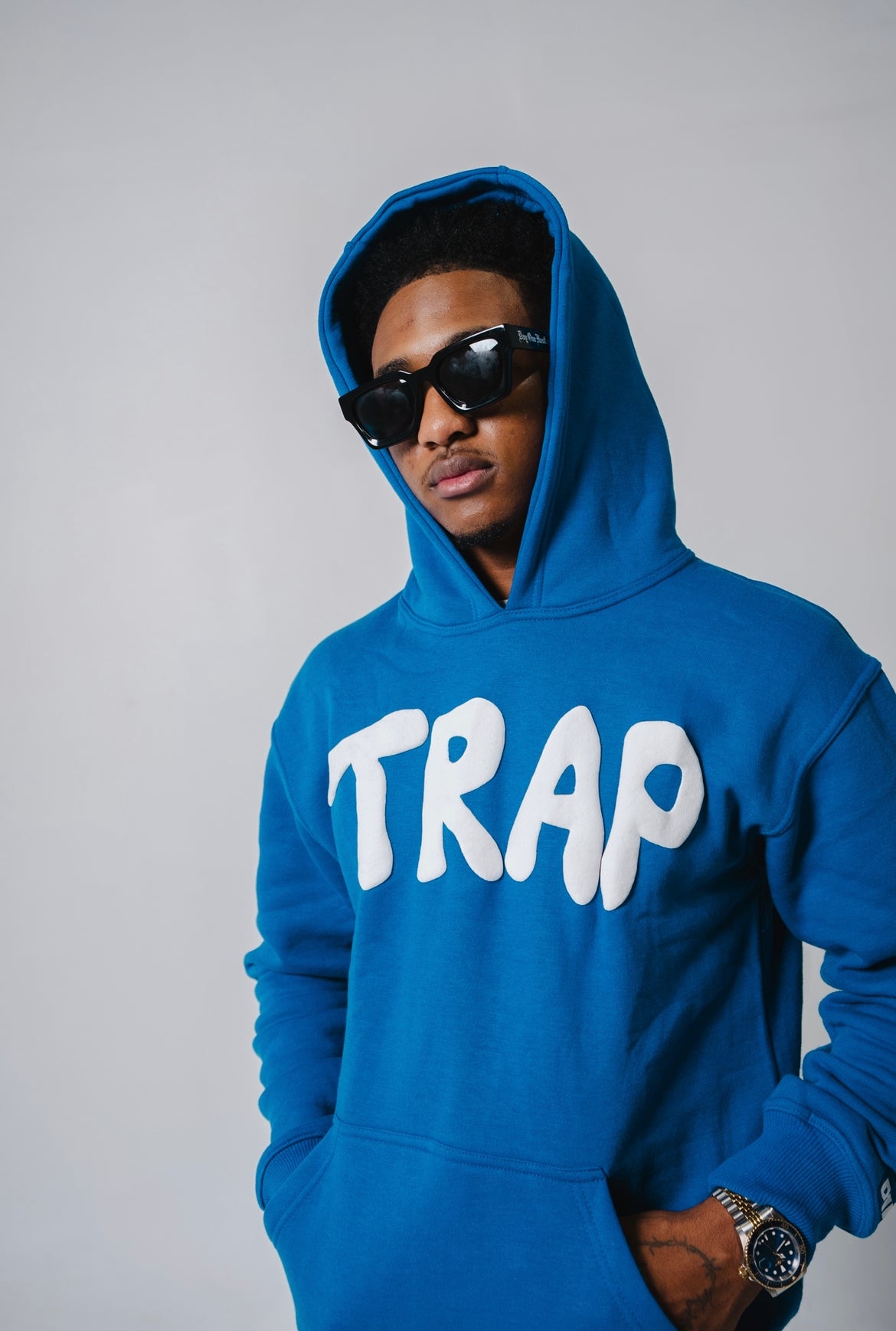 TRAP Hoodie ( Blue / White )