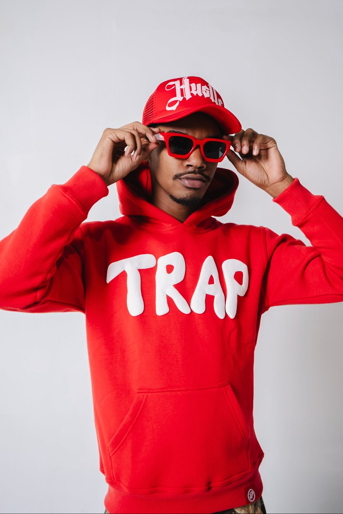 TRAP Hoodie ( Red / White )