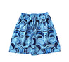 d1h abstract mesh shorts blue 