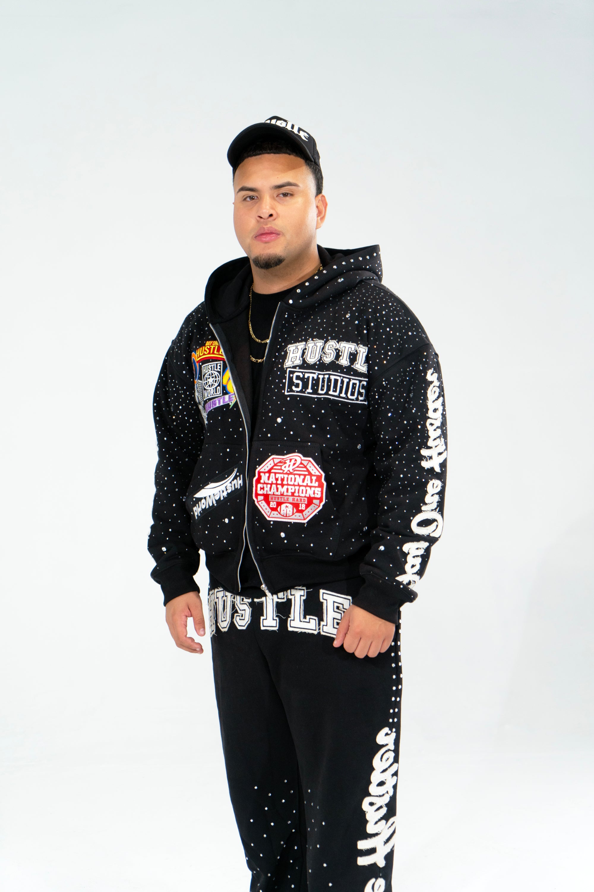 Blue "Hustle World vol.2" Hoodie