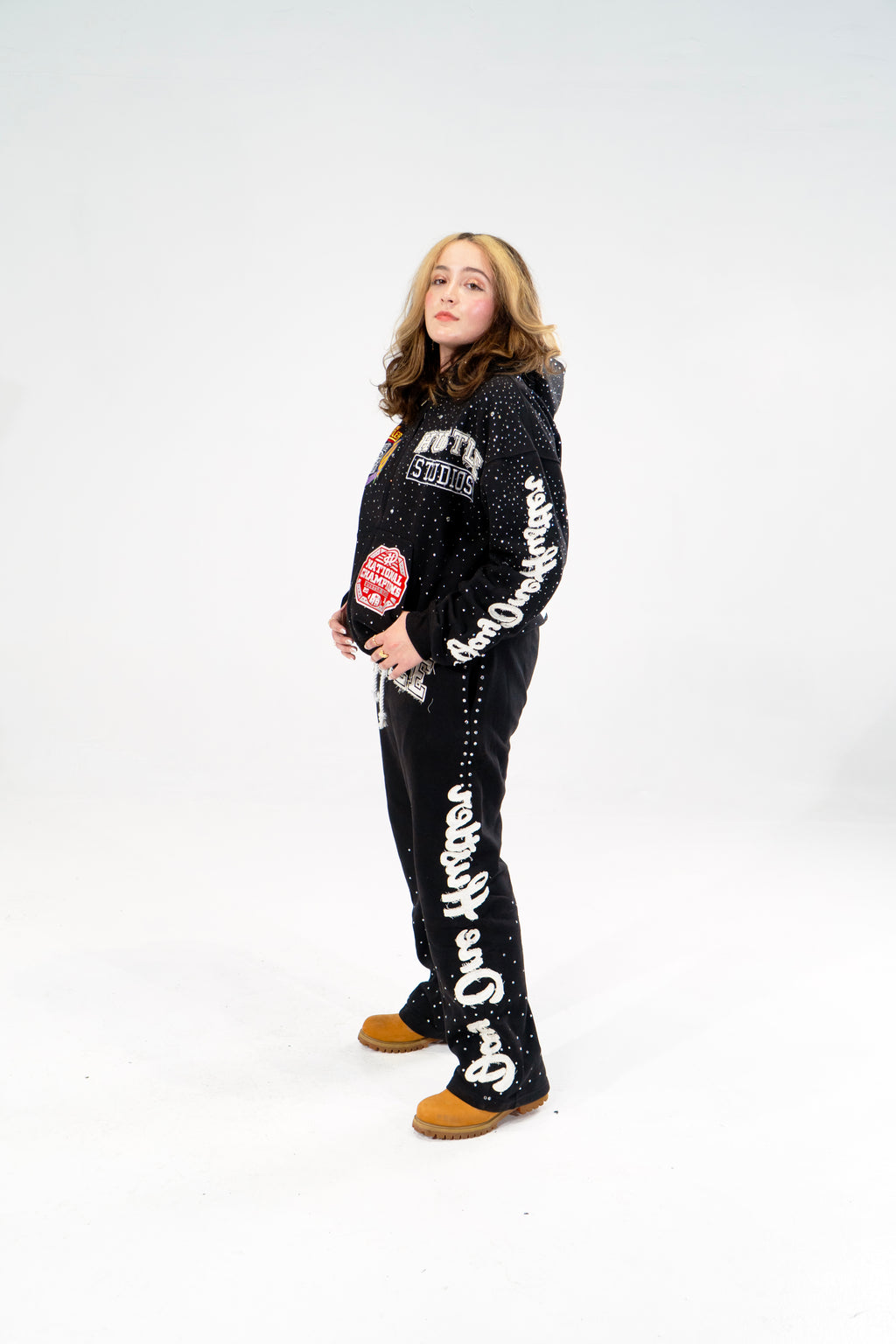 Black "Hustle World vol.2" Sweatpants