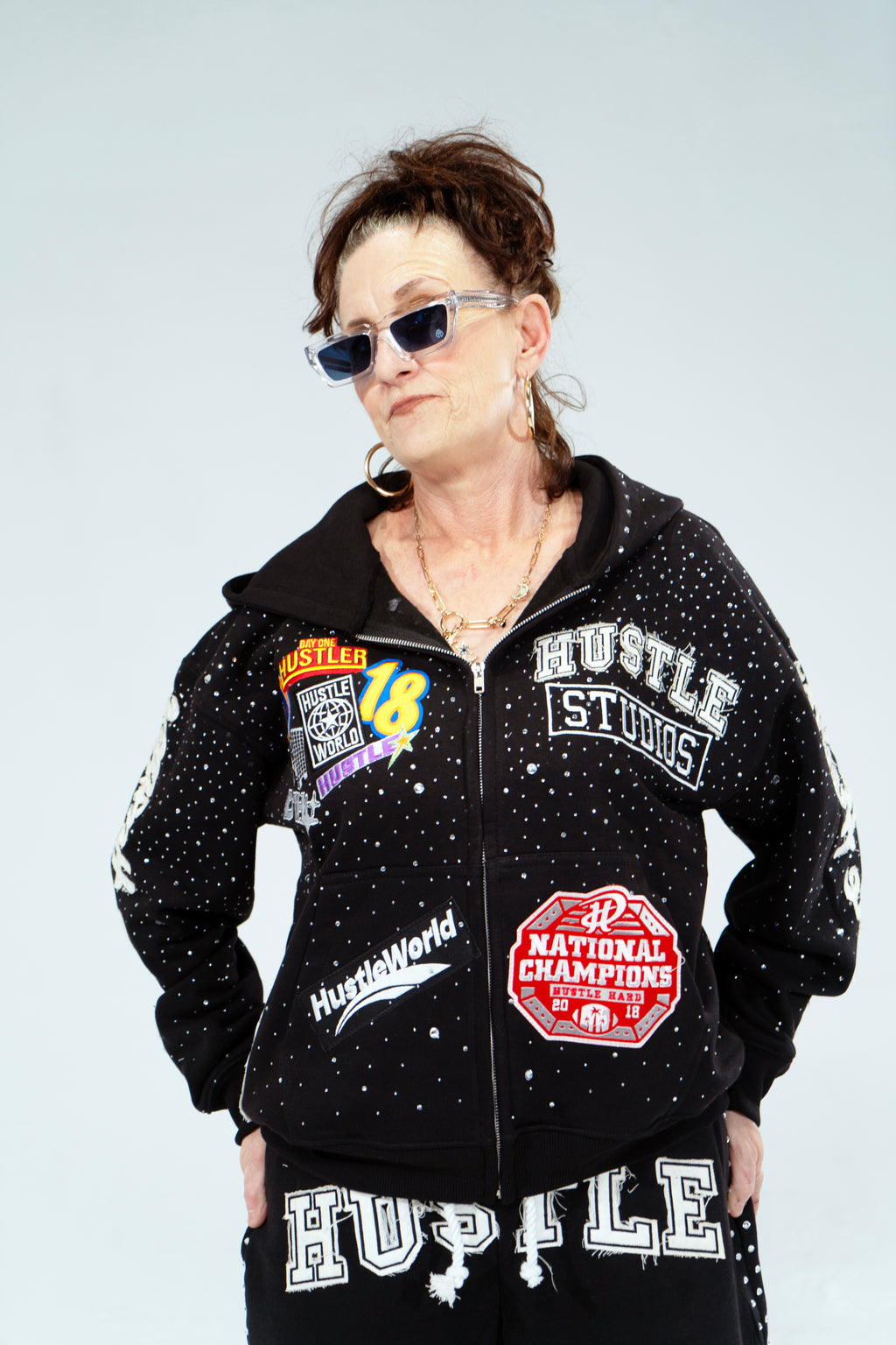 Blue "Hustle World vol.2" Hoodie