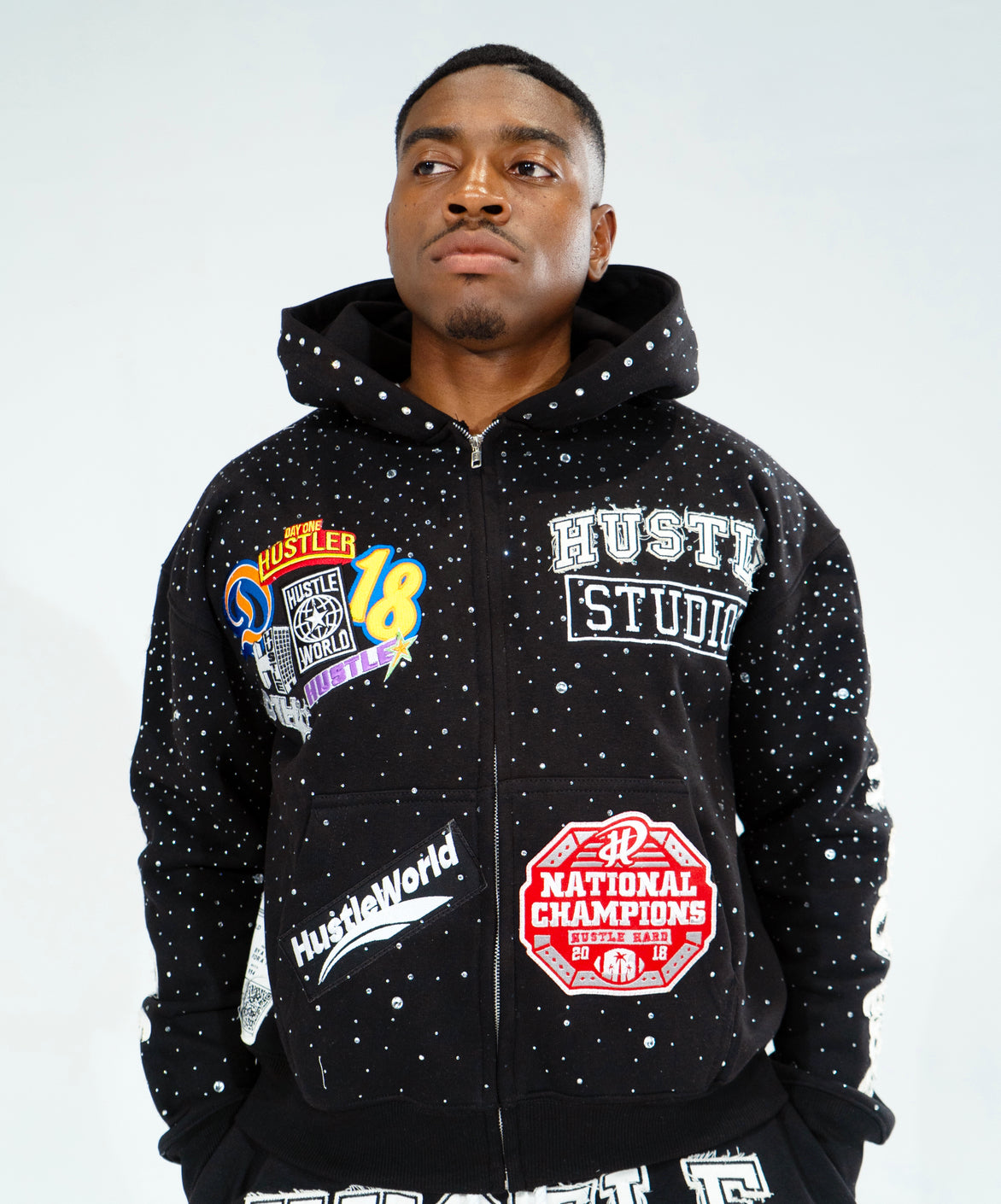 Blue "Hustle World vol.2" Hoodie