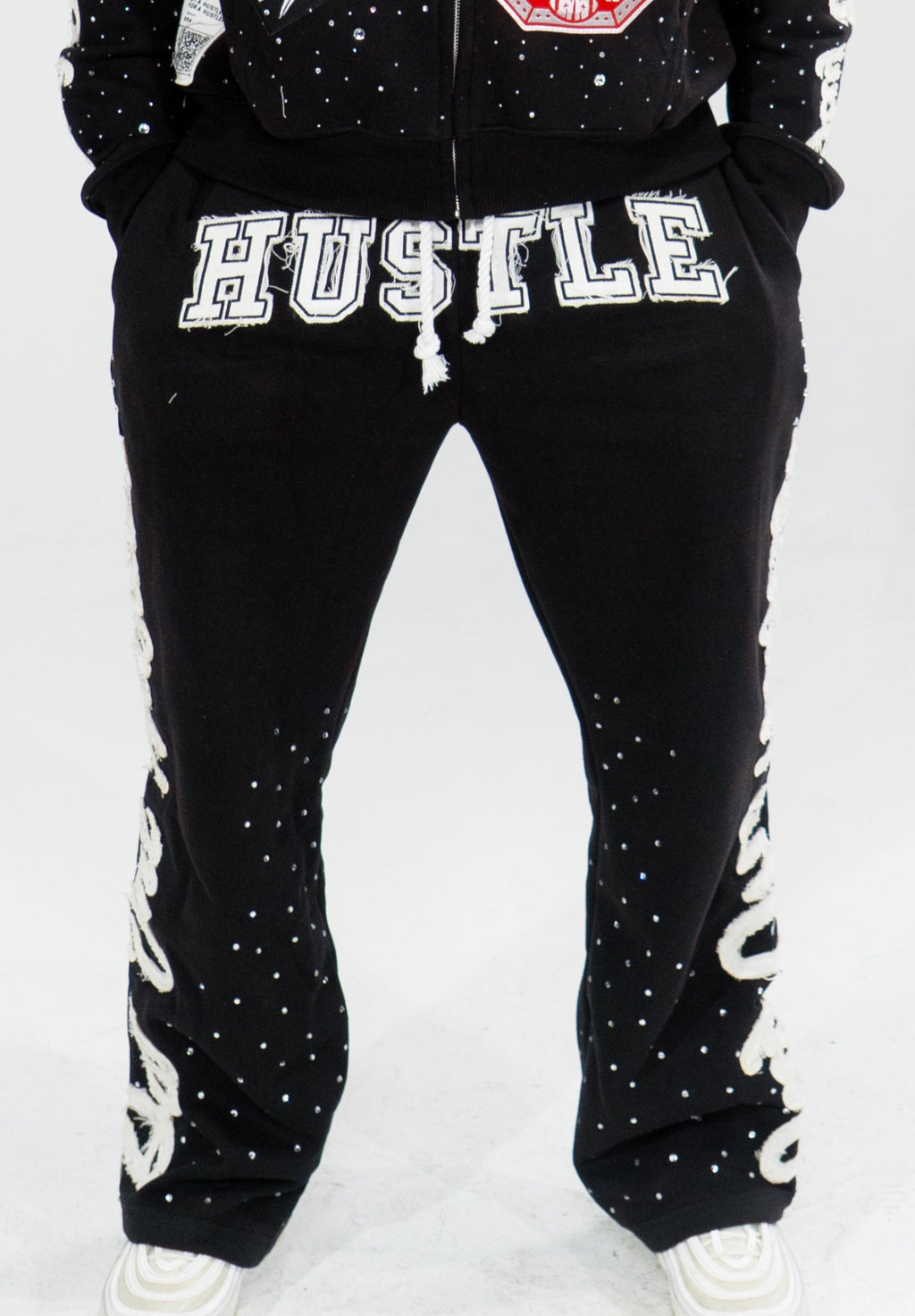 Black "Hustle World vol.2" Sweatpants