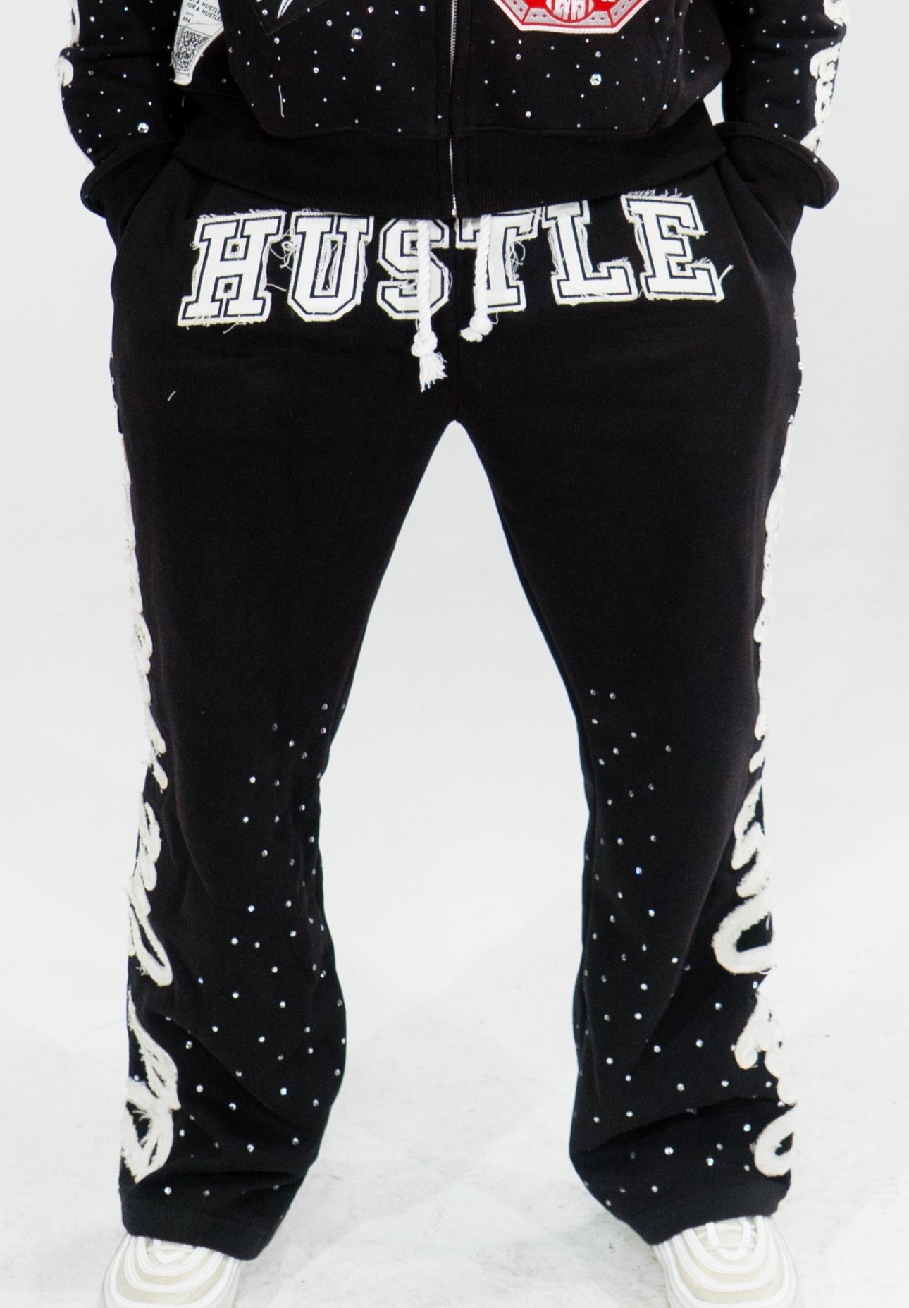 Black "Hustle World vol.2" Sweatpants