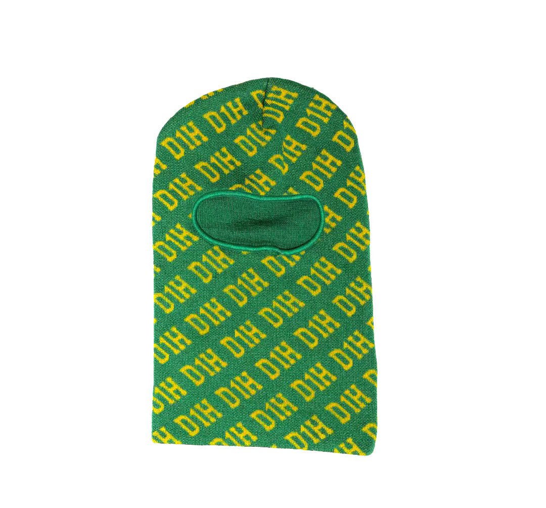 D1H Ski Mask ( Green & Yellow  )