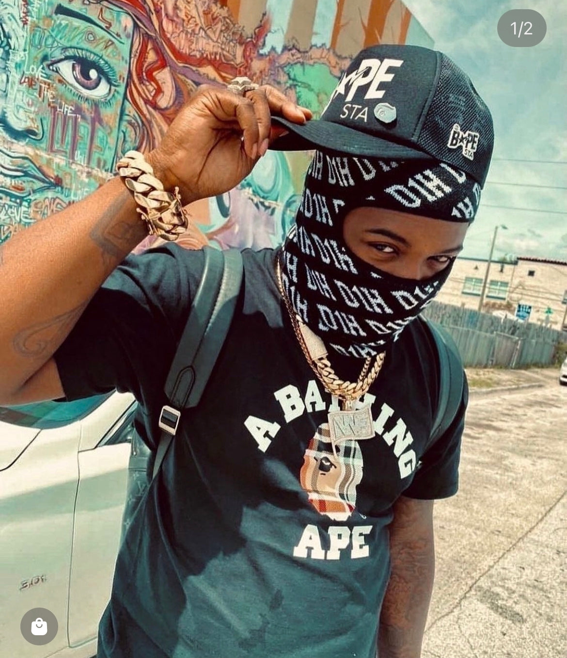 D1H Ski Mask ( BLACK )