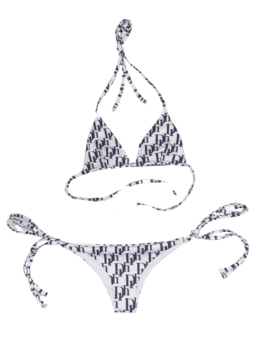 D1H 3 Piece Swimsuit  ( BLACK )