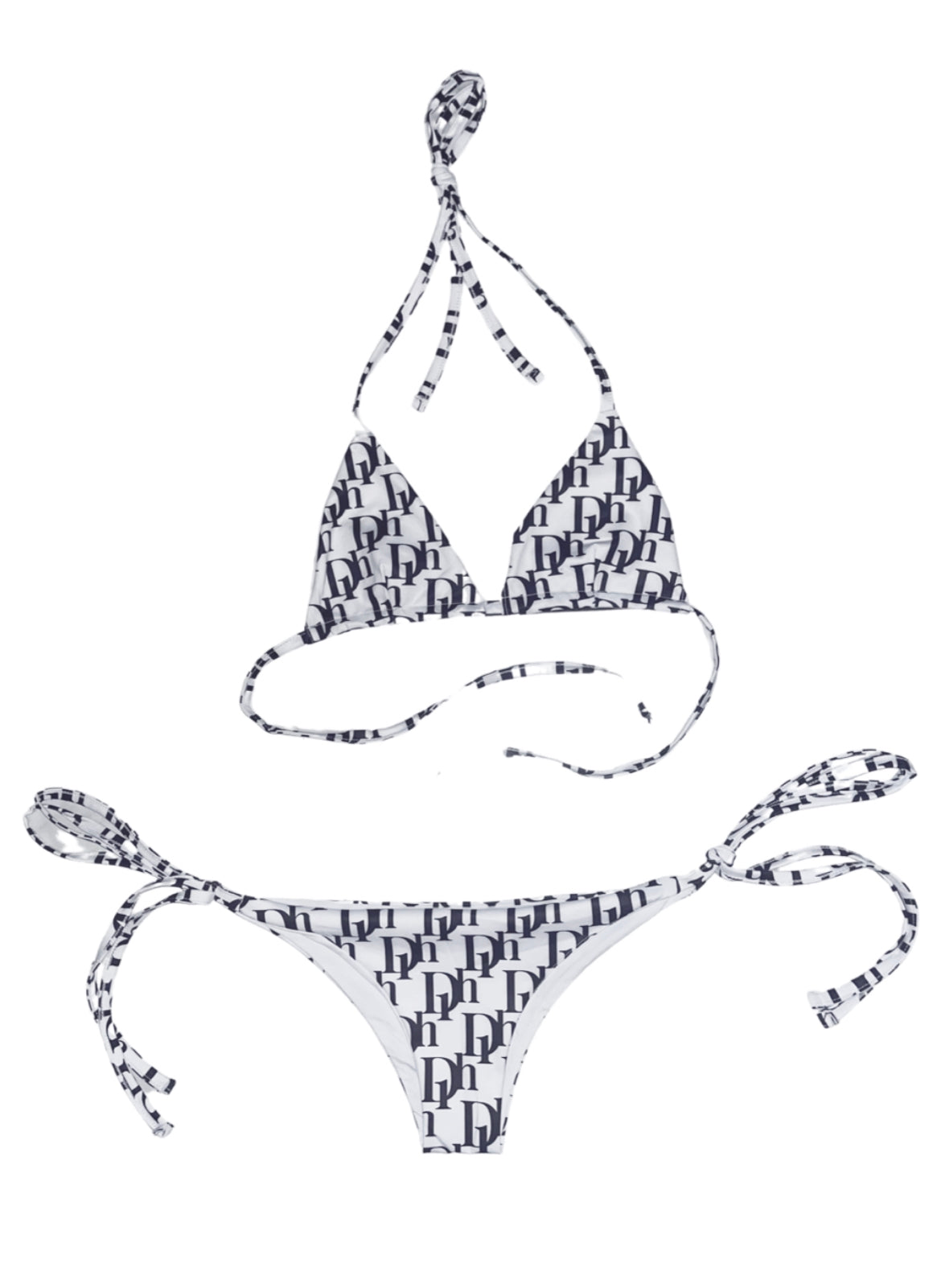 D1H 3 Piece Swimsuit  ( BLACK )
