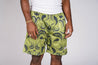 d1h abstract mesh shorts front view green