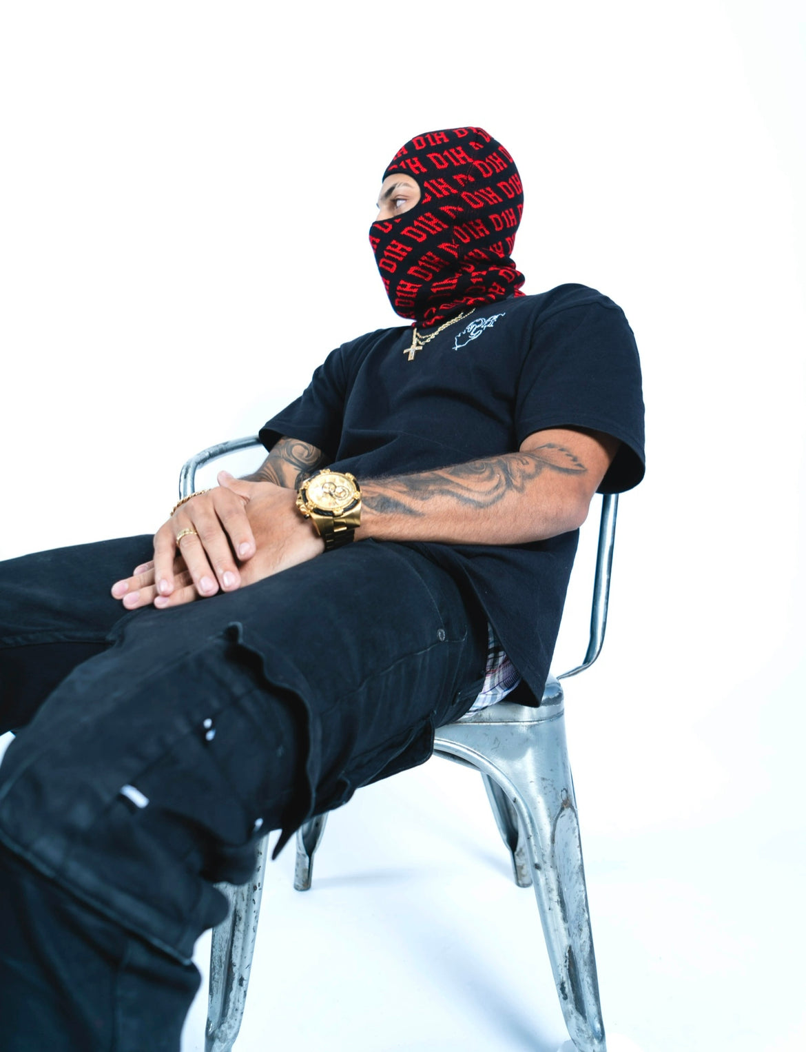 D1H Ski Mask ( BLACK & RED )