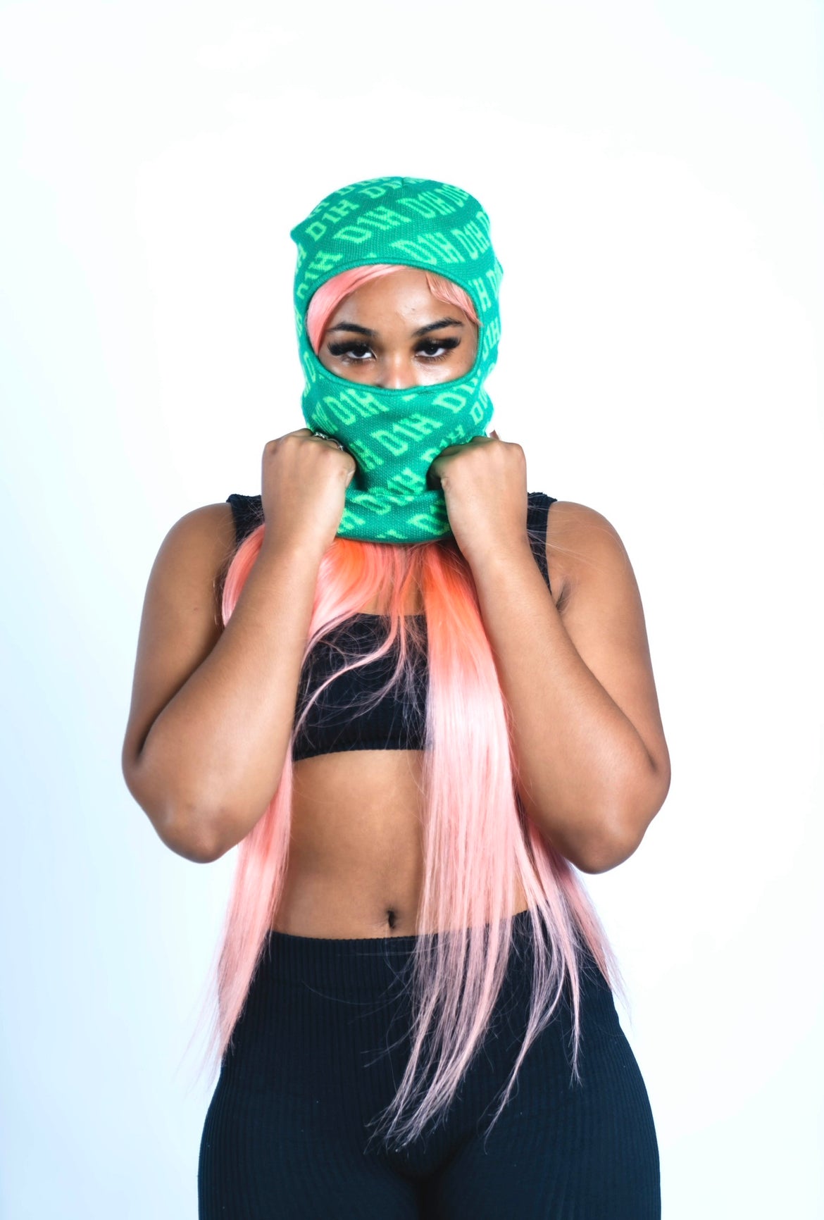 D1H Ski Mask ( DOUBLE GREEN )