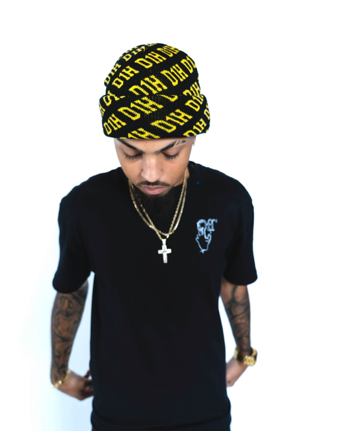 D1H Ski Mask ( BLACK & YELLOW )