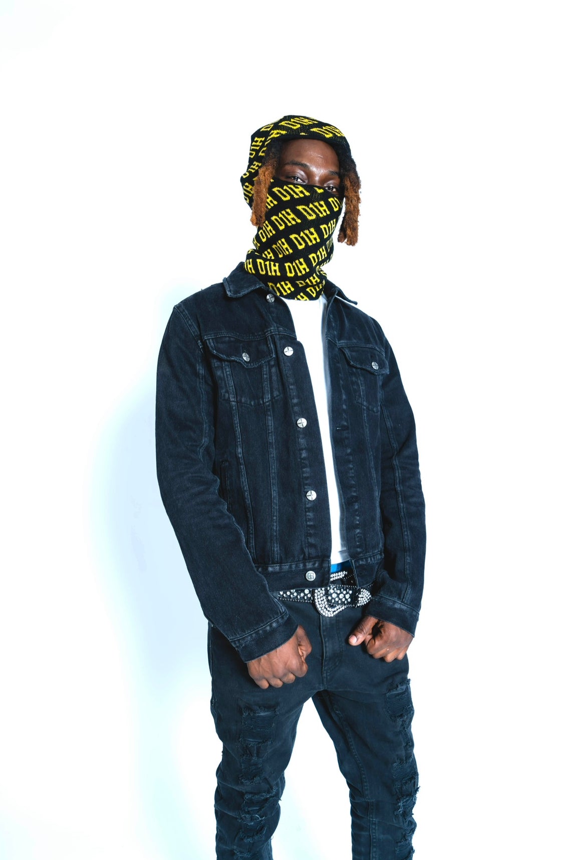 D1H Ski Mask ( BLACK & YELLOW )