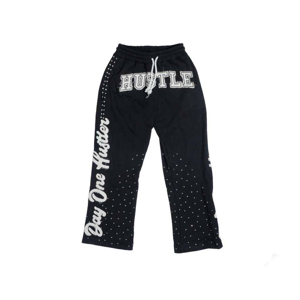 Black "Hustle World vol.2" Sweatpants