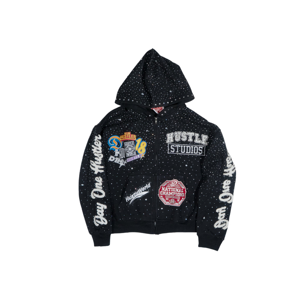 Blue "Hustle World vol.2" Hoodie