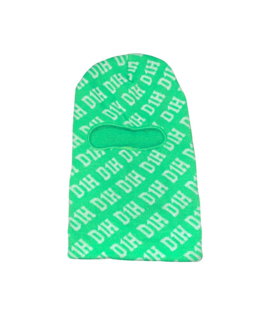 D1H Ski Mask ( LIME GREEN )