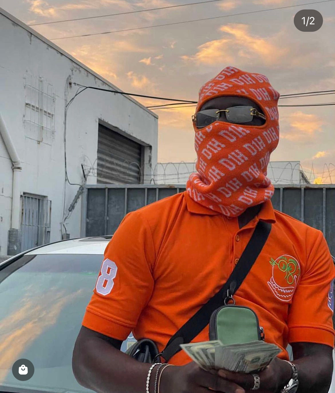 D1H Ski Mask ( ORANGE )
