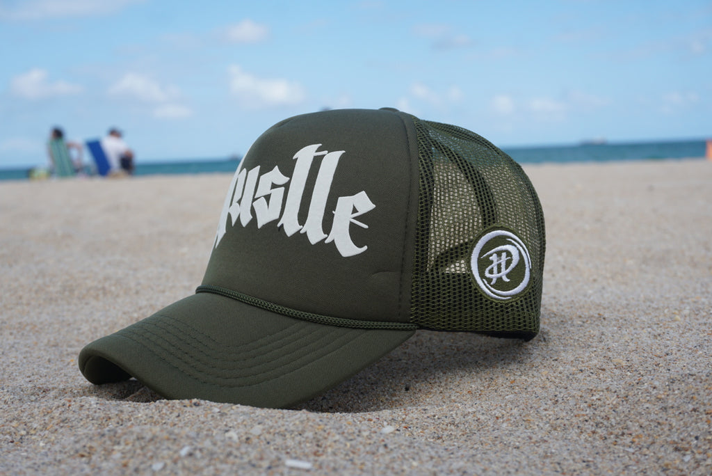 Hustle Trucker ( OLIVE GREEN )