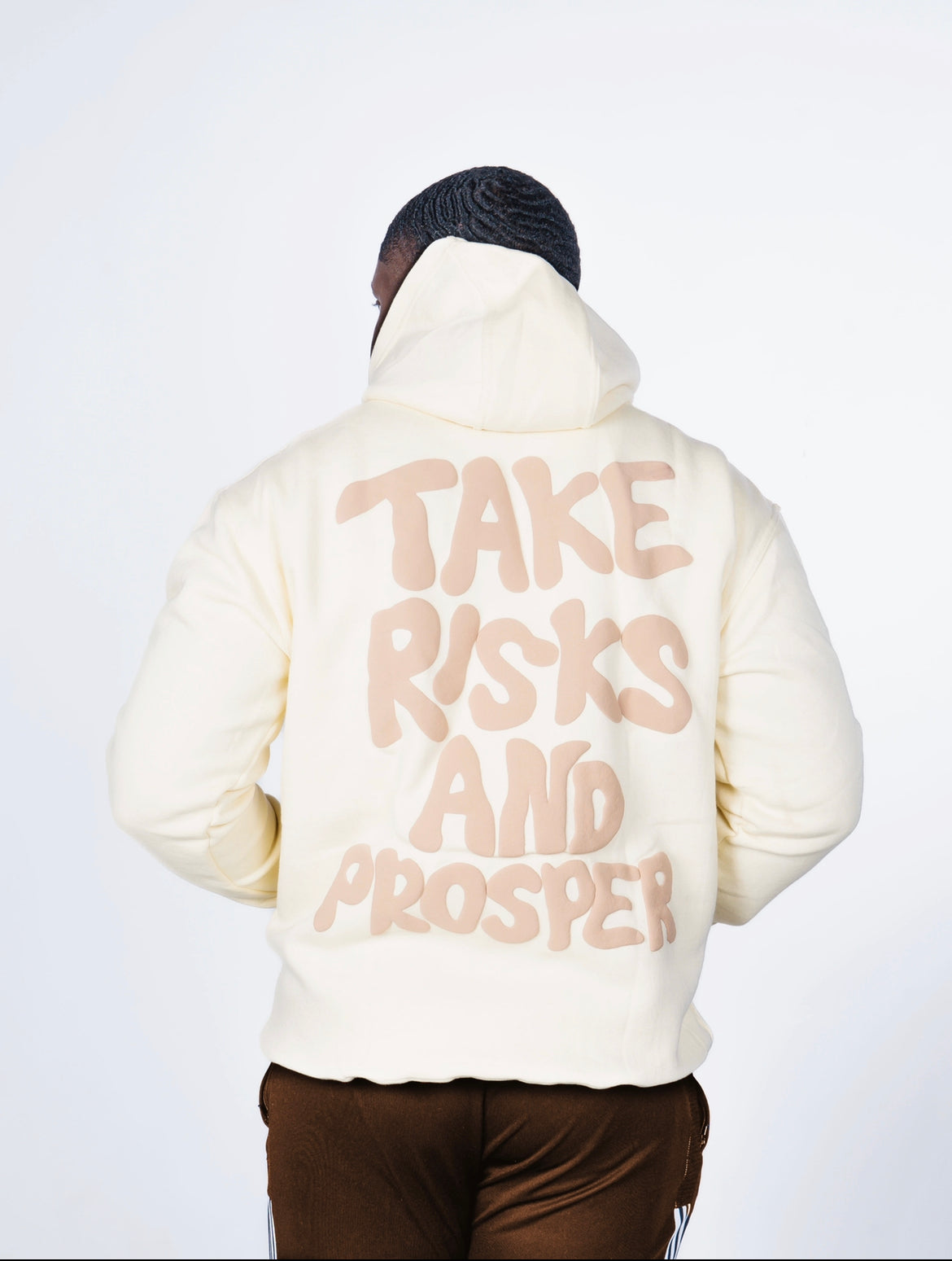 TRAP Hoodie ( Creme / brown  )