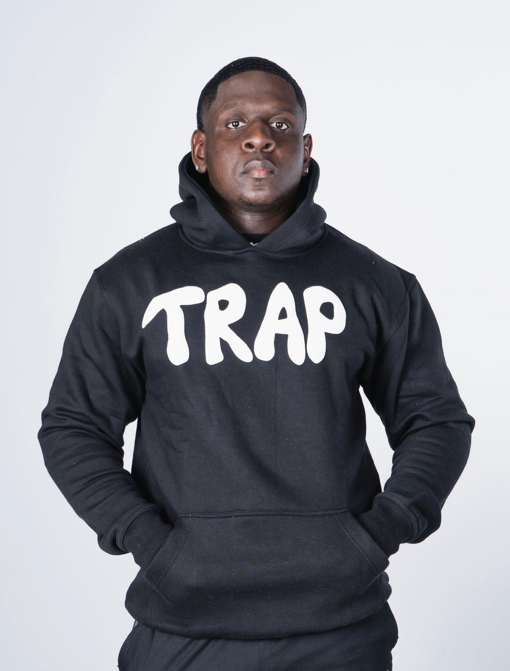 TRAP Hoodie ( Black / White )