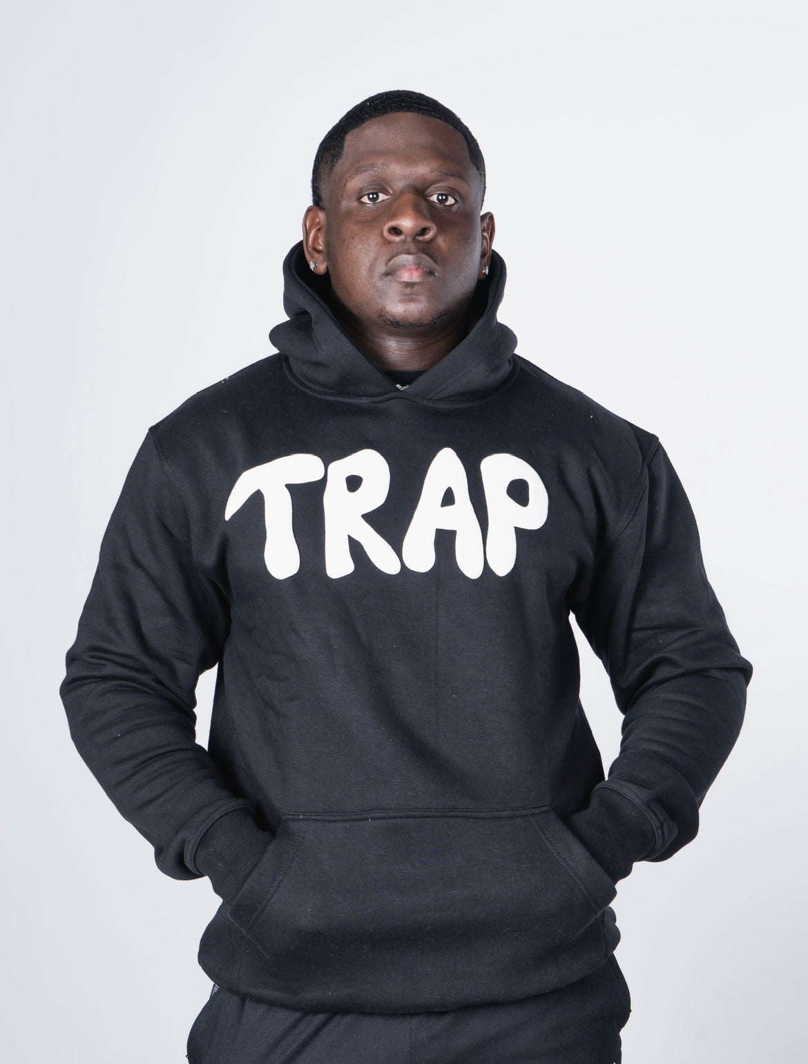 TRAP Hoodie ( Black / White )